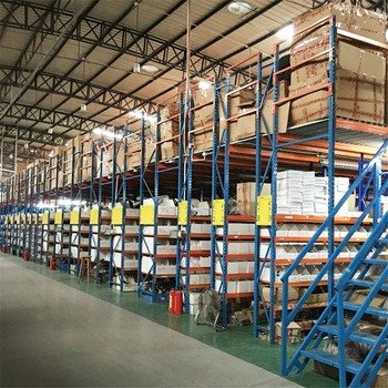 High Storage Volume Multi-Tier Rack Supported Mezzanine